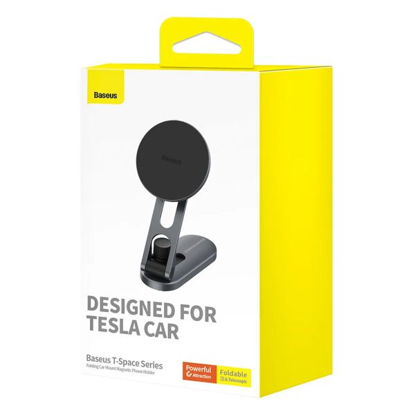 Baseus T-Space Series Magnetische Telefoonhouder auto - Dashboard en middenconsole - MagSafe - Frost Silver