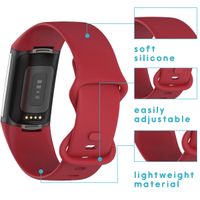 imoshion Siliconen bandje Fitbit Charge 5 / 6 - L - Rood
