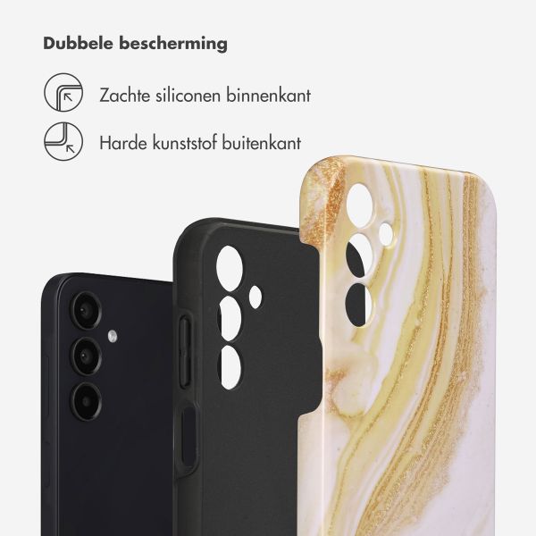 Selencia Vivid Backcover Samsung Galaxy A15 (5G/4G) - Chic Marble Gold