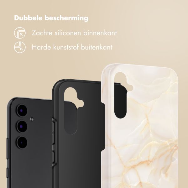 Selencia Vivid Backcover Samsung Galaxy A34 (5G) - Golden Beige Marble