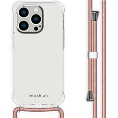 imoshion Backcover met koord iPhone 14 Pro - Rosé Goud