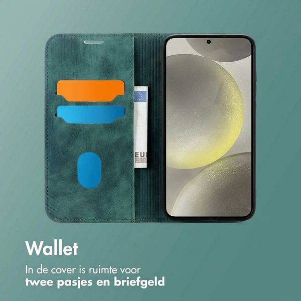 imoshion Slim Bookcase Samsung Galaxy S25 / S24 - Groen