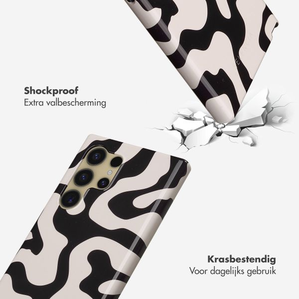 Selencia Vivid Backcover Samsung Galaxy S24 Ultra - Art Wave Black