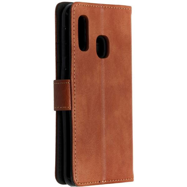 imoshion Luxe Lederen Bookcase Samsung Galaxy A20e - Bruin