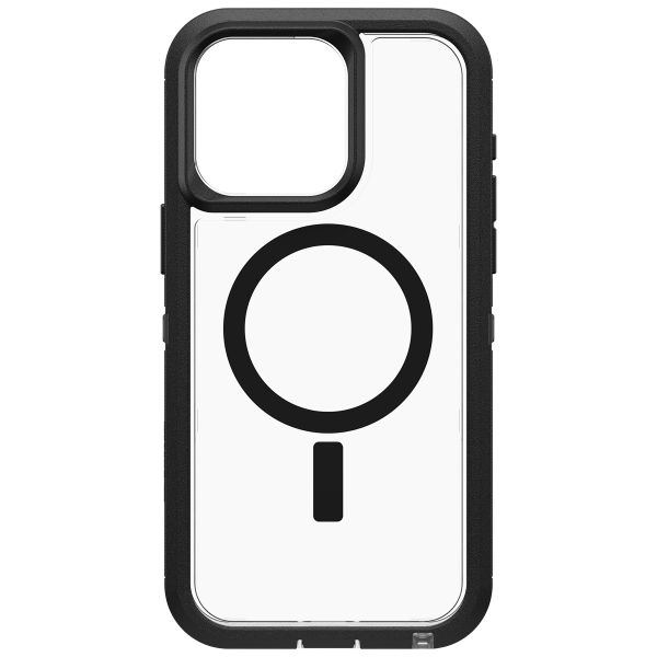 OtterBox Defender Rugged Backcover met MagSafe iPhone 15 Pro Max - Transparant / Zwart