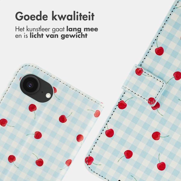 imoshion Design Bookcase Apple iPhone 17e / 16e - Cherry Check