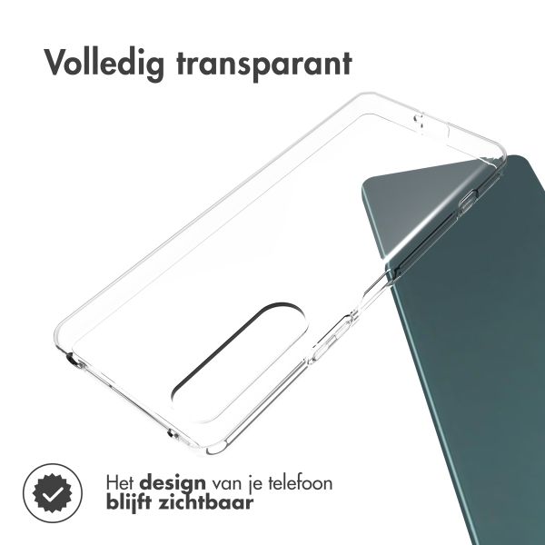 Accezz Clear Backcover Sony Xperia 5 IV - Transparant