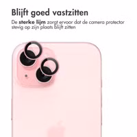 imoshion 2 Pack Camera lens protector Apple iPhone 15 / 15 Plus - Pink