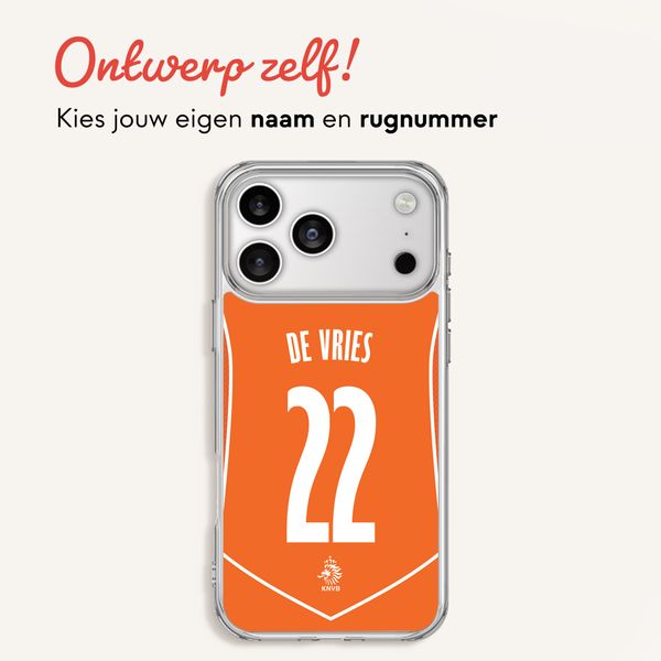 Ontwerp je eigen Nederlands Elftal Clear Backcover Apple iPhone 17 Pro - Nederlands Elftal '04