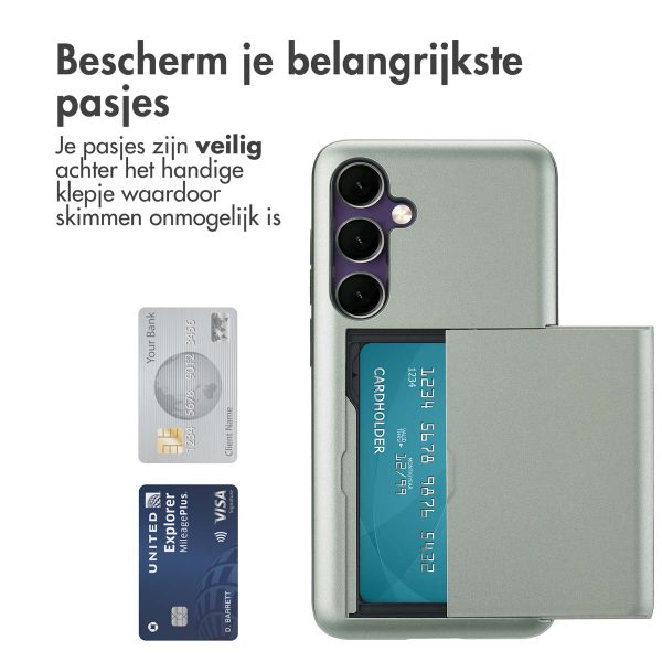 imoshion Backcover met pasjeshouder Samsung Galaxy S24 FE - Groen