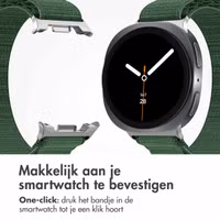 imoshion Nylon Alpine bandje Samsung Galaxy Watch 8 (40/44mm) / Classic (46mm) - Donkergroen