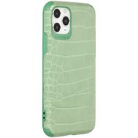 My Jewellery Croco Softcase Backcover iPhone 11 Pro - Groen