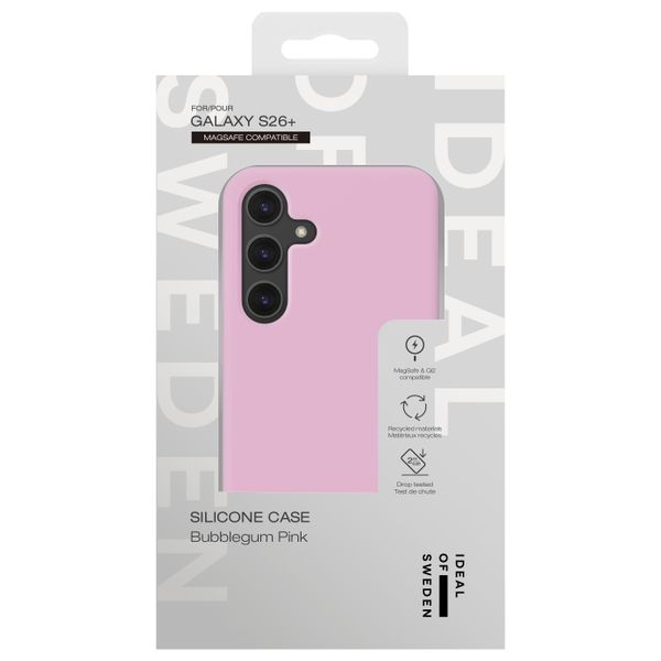 iDeal of Sweden Silicone Case met MagSafe Samsung Galaxy S26 Plus - Bubble Gum Pink