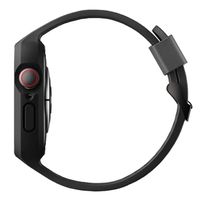 Uniq Monos 2-in-1 Apple Watch bandje met Hybrid Case Apple Watch 4 t/m 9 / SE (44/45 mm) - Midnight Black