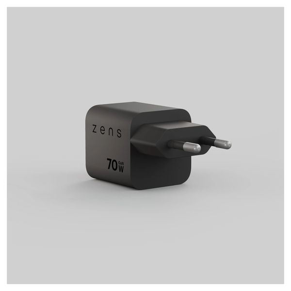 Zens Compact Oplader USB-C 70W - Power Adapter - Zwart
