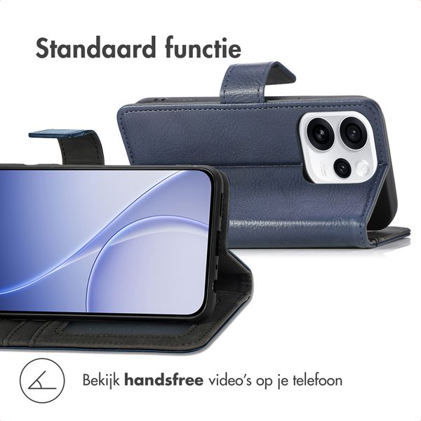 imoshion Luxe Bookcase Oppo Reno 15F - Donkerblauw