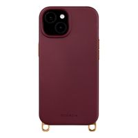 Selencia Rivièra MagSafe Backcover met afneembare haakjes Apple iPhone 14 / 13 - Bold Burgundy