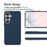 Accezz MagSafe Leather Backcover Samsung Galaxy S26 - Nightfall Blue