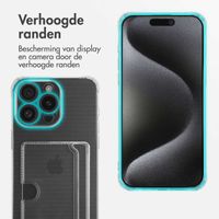 imoshion Softcase Backcover met pasjeshouder Apple iPhone 15 Pro Max - Transparant