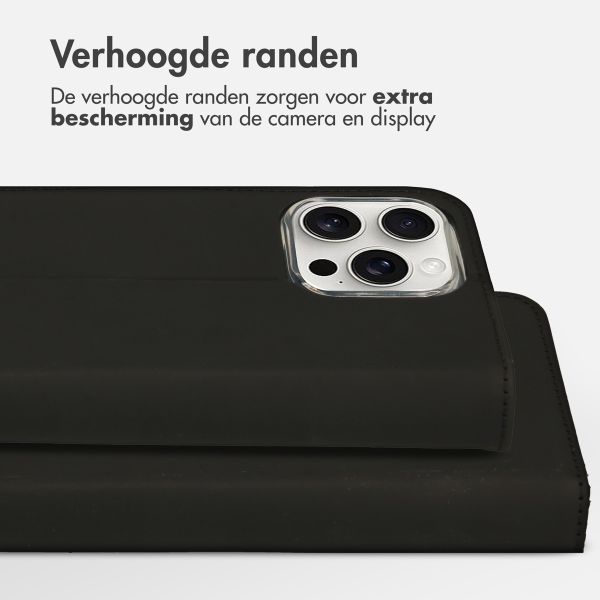 Accezz Wallet Softcase Bookcase Apple iPhone 16 Pro Max - Zwart