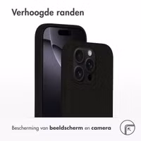 Accezz Liquid Silicone Backcover met MagSafe Apple iPhone 16 Pro - Zwart