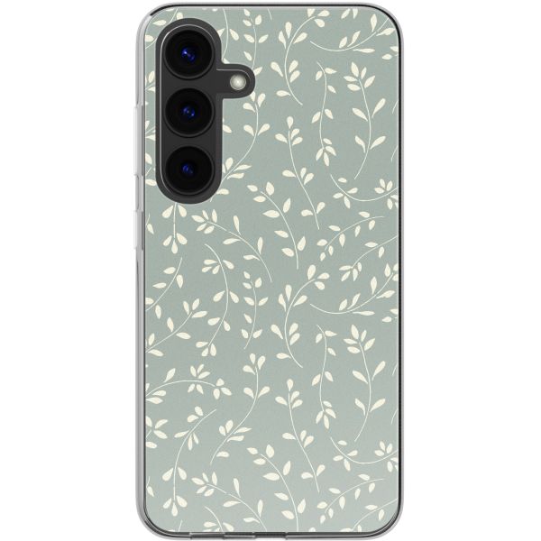 imoshion  Design hoesje Samsung Galaxy S24 - Smoke Green Flowers