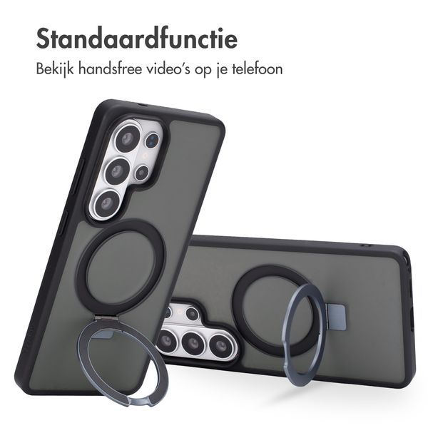 Accezz Ring Stand Backcover met MagSafe Samsung Galaxy S26 Ultra - Zwart