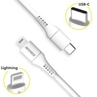 Accezz Lightning naar USB-C kabel - MFi certificering - 1 meter - Wit