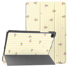 imoshion Design Trifold Bookcase Samsung Galaxy Tab A11 Plus / A9 Plus - Garden Stripes