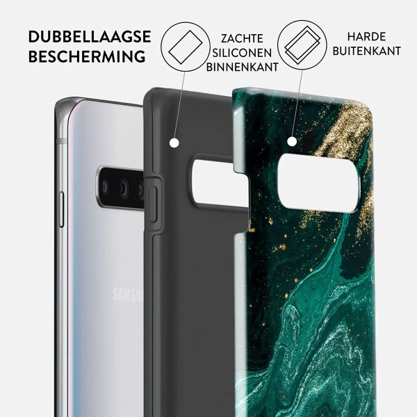 Burga Tough Backcover Samsung Galaxy S10 - Emerald Pool