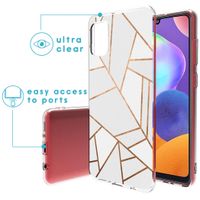 imoshion Design hoesje Samsung Galaxy A31 - White Graphic