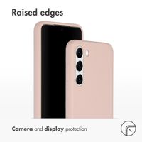 Accezz Liquid Silicone Backcover Samsung Galaxy S23 Plus - Roze