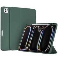 Accezz Smart Silicone Book Case Apple iPad Pro 13 (2025) M5 / (2024) M4 - Dark Green