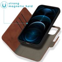 imoshion Uitneembare 2-in-1 Luxe Bookcase Apple iPhone 12 (Pro) - Bruin