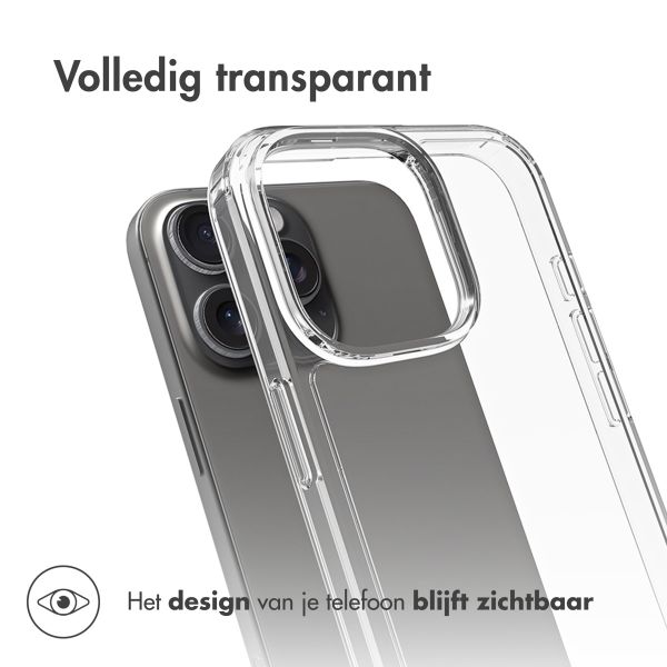 Accezz Xtreme Impact Backcover Apple iPhone 16 Pro Max - Transparant