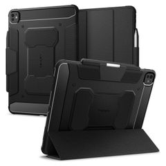 Spigen Rugged Armor Pro Bookcase iPad Pro 13 (2024) M4 - Zwart