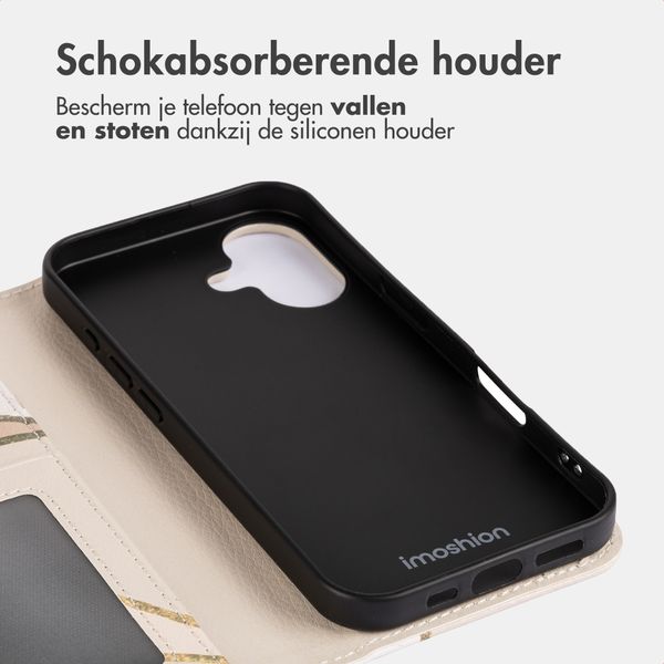 imoshion Design Bookcase Apple iPhone 16 - Beige Graphic