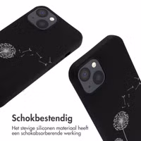 imoshion Siliconen design hoesje met koord Apple iPhone 13 - Dandelion Black
