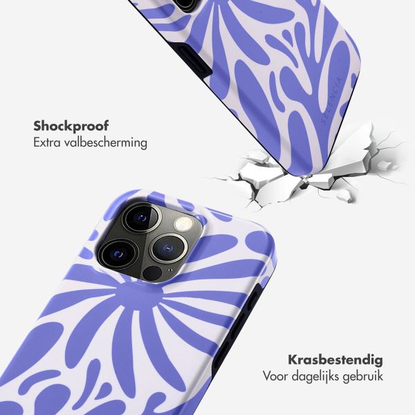 Selencia Vivid Backcover Apple iPhone 15 Pro - Modern Bloom Sapphire Blue