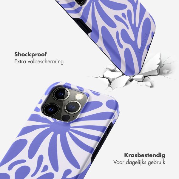 Selencia Vivid Tough Backcover iPhone 15 Pro - Modern Bloom Sapphire Blue