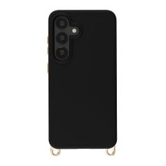 Selencia Rivièra MagSafe Backcover met afneembare haakjes Samsung Galaxy S25 / S24 - Velvet Black