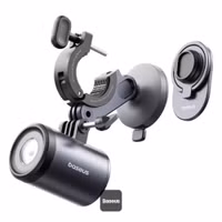 Baseus PrimeTrip 2-in-1 Telefoonhouder Fiets met Fietslamp - Magnetisch - Universeel - Cosmic Black