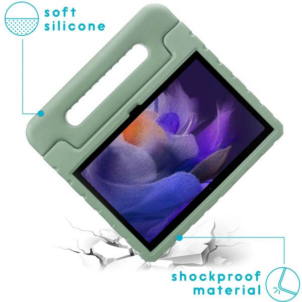 imoshion Kidsproof Backcover met handvat Samsung Galaxy Tab A8 - Olijfgroen