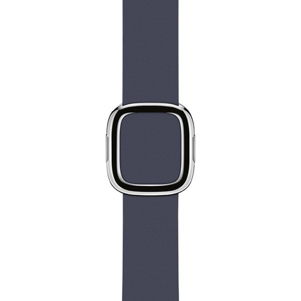 Apple Leather Band Modern Buckle Apple Watch Series 1-9 / SE - 38/40/41 mm / Series 10 - 42 mm - Maat M - Blauw