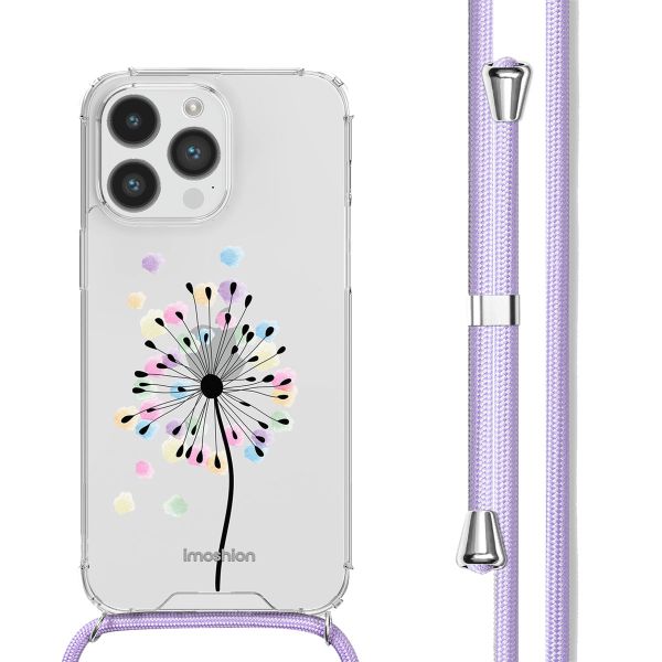 imoshion Design hoesje met koord iPhone 14 Pro Max - Sandstone Dandelion