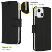 Accezz Wallet Softcase Bookcase iPhone 14 - Zwart