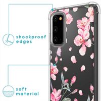 imoshion Design hoesje met koord Samsung Galaxy S20 - Blossom Watercolor