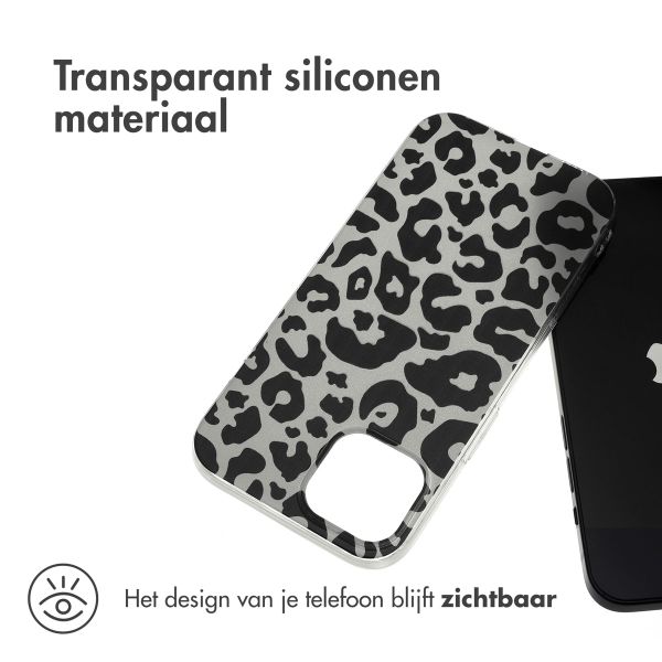 imoshion Design hoesje Apple iPhone 15 - Leopard Transparent