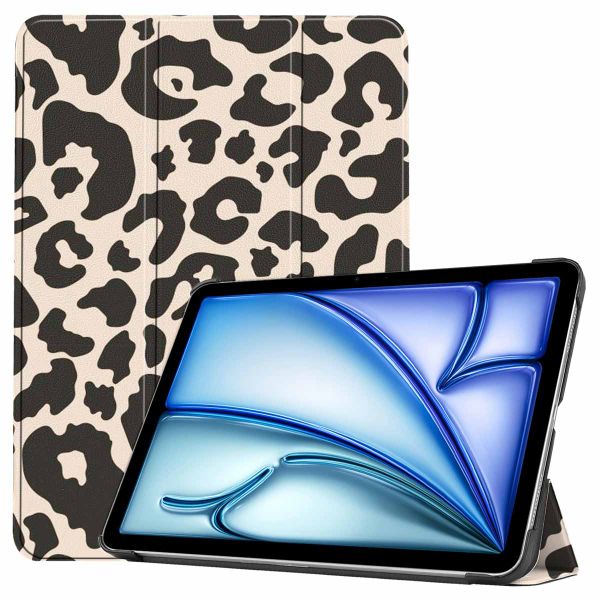 imoshion Trifold Design Bookcase iPad Air 13 inch (2025) M3 / (2024) M2 - Leopard