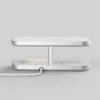Zens Quattro Wireless Charger Pro 4 - Draadloos oplaadstation - Geschikt voor Qi2 en MagSafe - Wit
